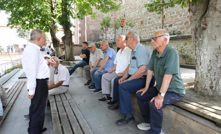 Amasya Valisi Doruk, Merzifon'da ziyaretlerde bulundu