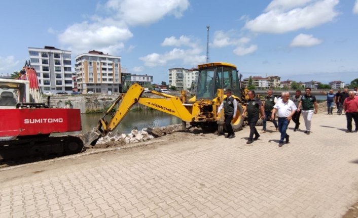 DSİ Bölge Müdürü Çelik, Terme Çayı ıslah çalışmalarını inceledi