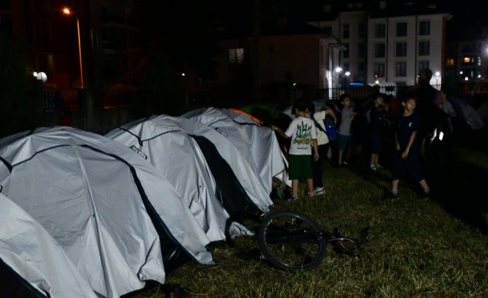 Düzce'de TÜGVA yaz okulu öğrencileri çadır kampında buluştu