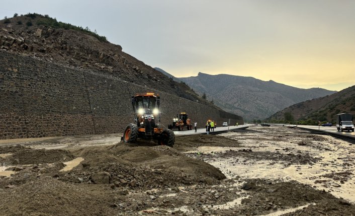 Gümüşhane'de şiddetli yağış hasara neden oldu