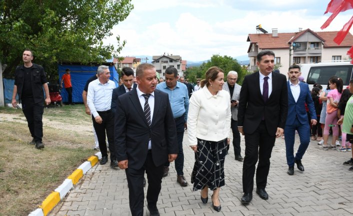 Mengen'de yenilenen park açıldı