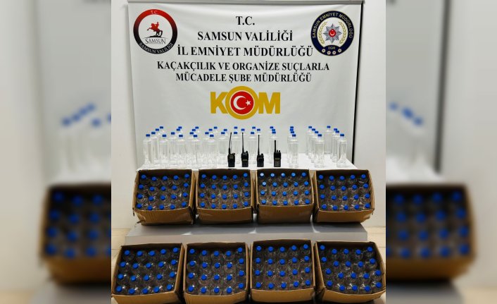 Samsun'da 200 litre etil alkol ele geçirildi