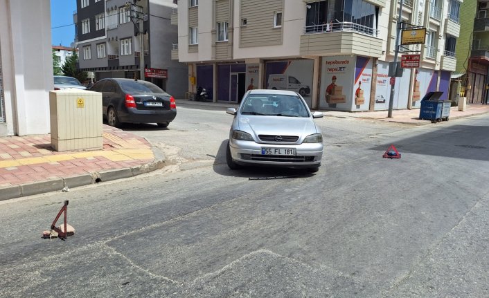 Samsun'da otomobilin çarptığı bisiklet sürücüsü yaralandı