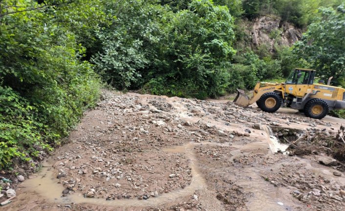 Trabzon'da sağanak etkili oldu