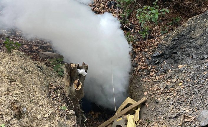 Zonguldak'ta ruhsatsız işletilen 6 maden ocağı imha edildi