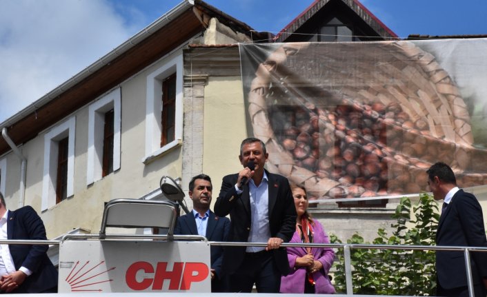 CHP Genel Başkanı Özel, Giresun'da “fındık mitingi“nde konuştu: