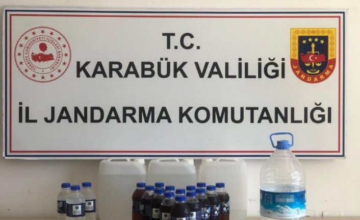 Karabük'te sahte içki operasyonunda 1 şüpheli yakalandı