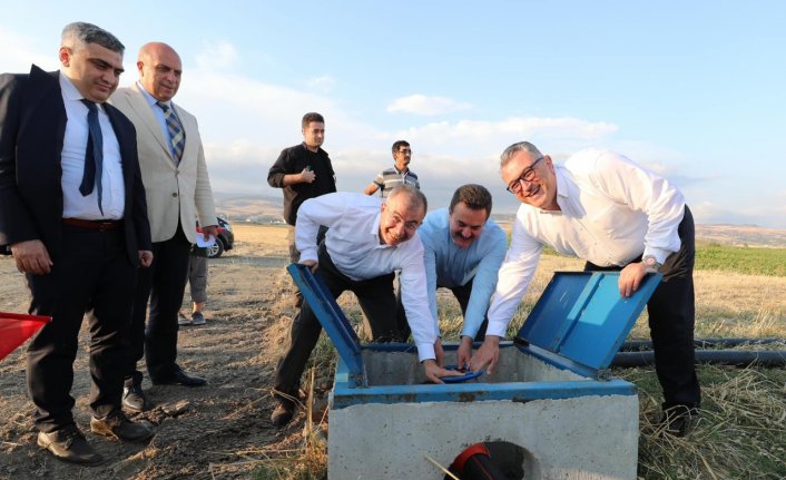 Merzifon'da sulama tesisleri hizmete girdi