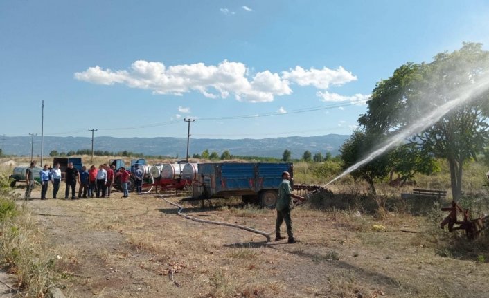 Niksar'da 4 köye yangın tankeri dağıtıldı