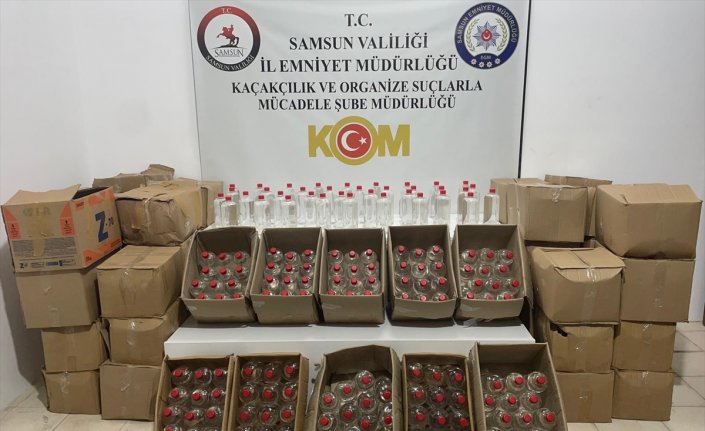 Samsun'da 706 litre etil alkol ele geçirildi