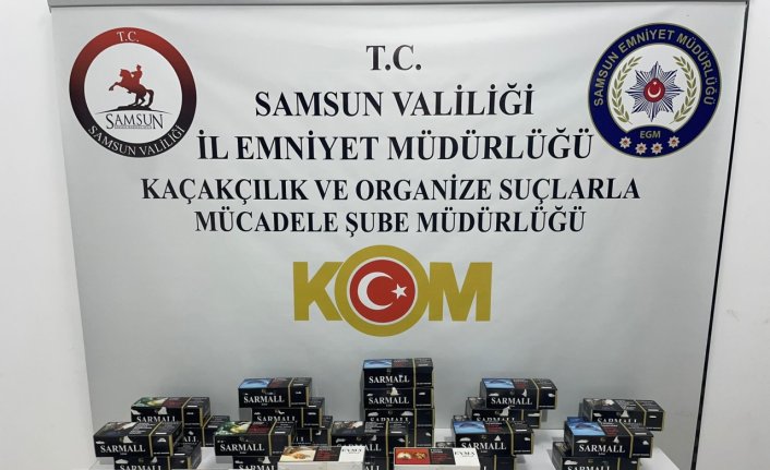 Samsun'da 7 bin 800 makaron ele geçirildi, bir kişi yakalandı