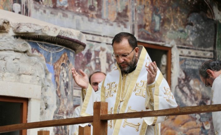 Sümela Manastırı'nda ayin yapıldı