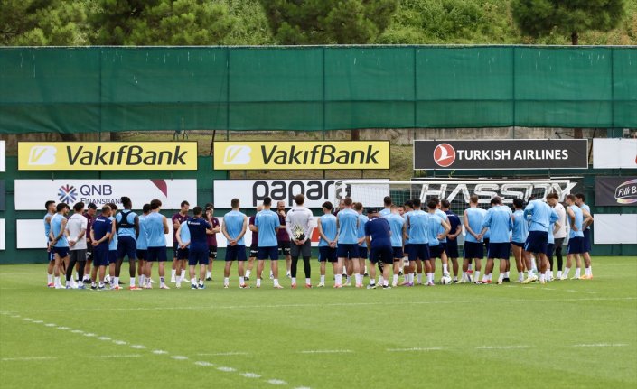 Trabzonspor, Rapid Wien maçının hazırlıklarını tam kadro tamamladı