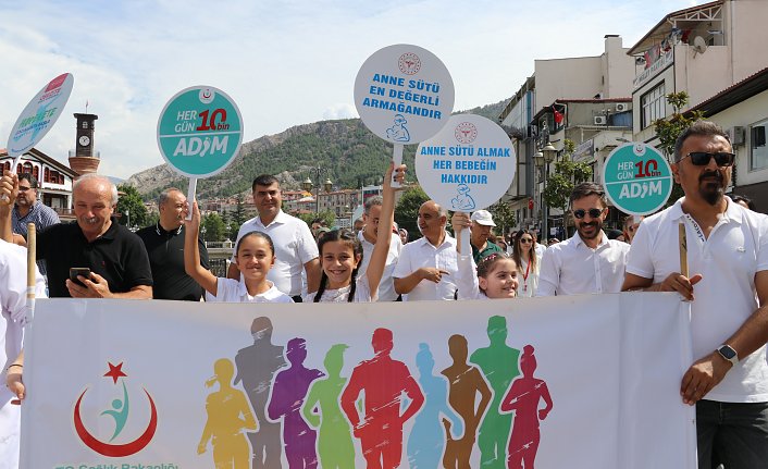 Amasya'da Sağlıklı Hayat Yürüyüşü düzenlendi