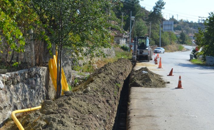 Dodurga'da doğalgaz altyapı çalışmaları sürüyor