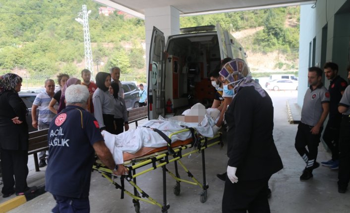 Kastamonu'da dede ve torunu motorlu testereyle yaralandı