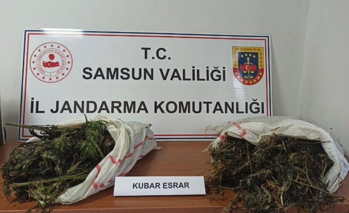 Samsun'da 6 kilo 930 gram kubar esrar ele geçirildi