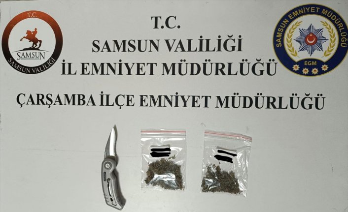 Samsun'da polis merkezine girerken üzerinde uyuşturucu bulunan kişiye gözaltı