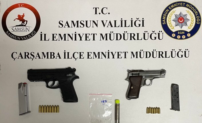 Samsun'da silah ve uyuşturucu operasyonunda 3 zanlı yakalandı