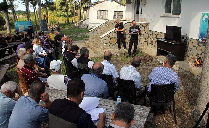 Sinop'ta köylerde yangınlara karşı farkındalık eğitimi veriliyor