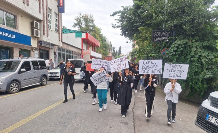 Zonguldak'ta “Çocuklarımıza sahip çıkalım“ yürüyüşü düzenlendi