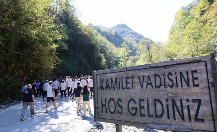 Arhavi Kamilet Vadisi'nde Dünya Yürüyüş Günü etkinliği düzenlendi