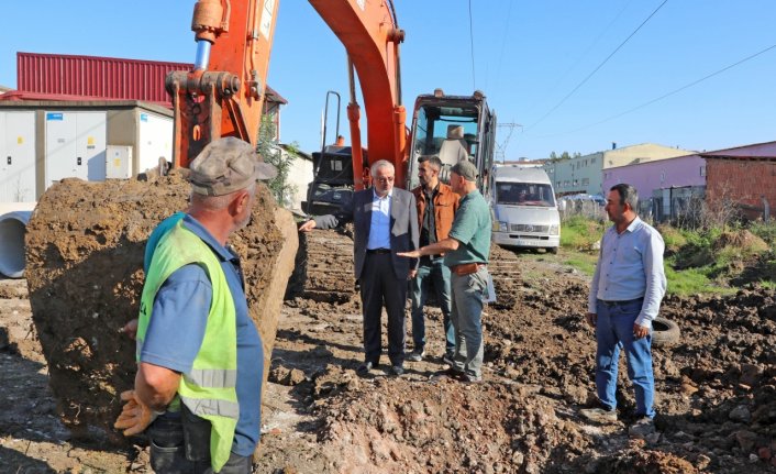 Bafra Kızılırmak Sanayi Sitesi'nde altyapı çalışmaları başladı