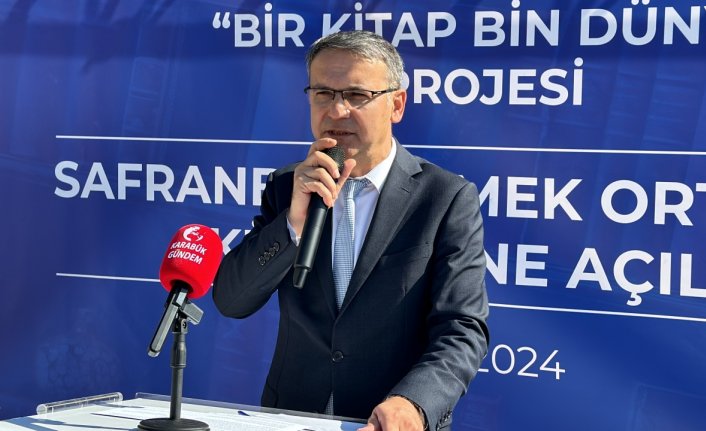 “Bir Kitap Bin Dünya“ projesi kapsamında Karabük'te kütüphane açıldı