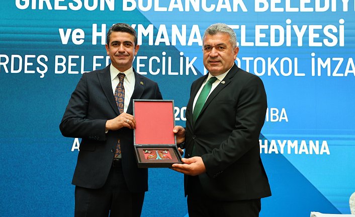 Bulancak Belediyesi ile Haymana Belediyesi “Kardeş Şehir“ oldu