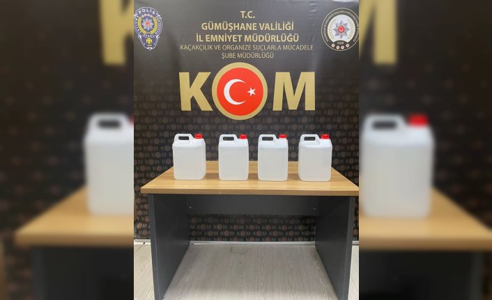 Gümüşhane'de kaçakçılık operasyonunda 4 şüpheli gözaltına alındı