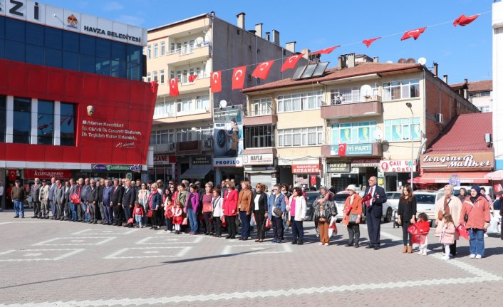 Havza'da CHP ve ADD'den Cumhuriyet'in 101. yılı etkinliği