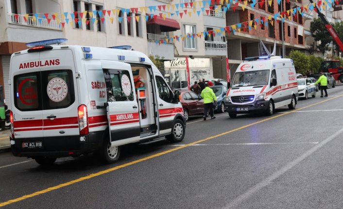 Ordu'da trafik kazasında 2 kişi yaralandı