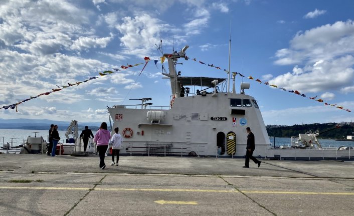 Sahil Güvenlik Komutanlığı gemisi TCSG-72, Sinop'ta ziyarete açıldı