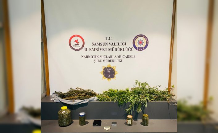 Samsun'da 2 kilo 762 gram esrar ele geçirildi