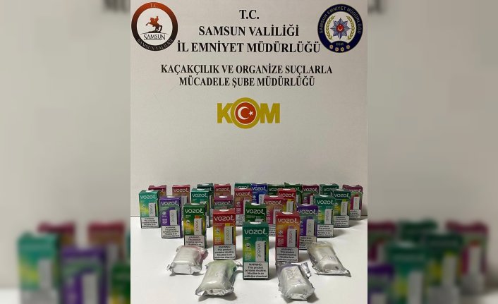 Samsun'da 31 elektronik sigara ele geçirildi