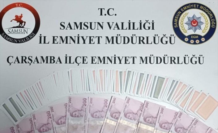 Samsun'da kıraathaneye düzenlenen kumar baskınında 4 kişiye para cezası