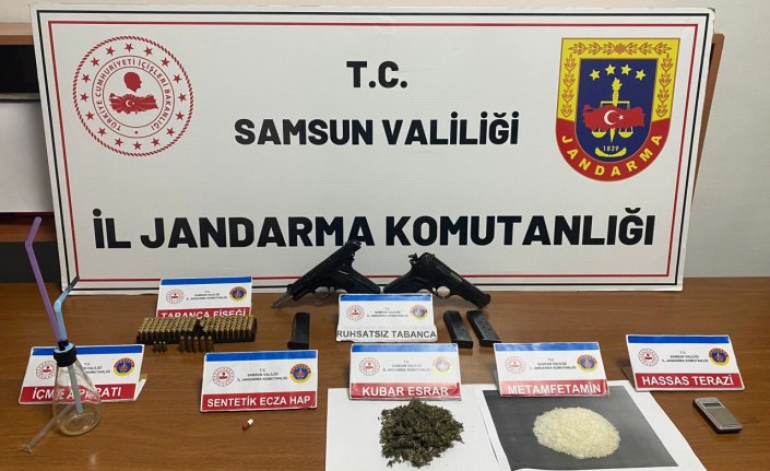 Samsun'da silah ve uyuşturucu operasyonunda 1 zanlı yakalandı