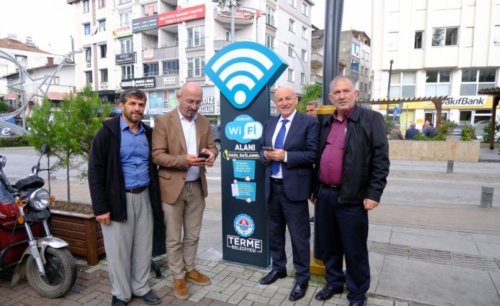 Terme Belediyesinden ücretsiz wi-fi hizmeti