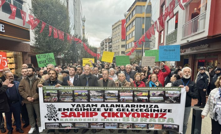 Trabzon'da “Yaşam Alanlarımıza, Emeğimize Sahip Çıkıyoruz“ mitingi yapıldı