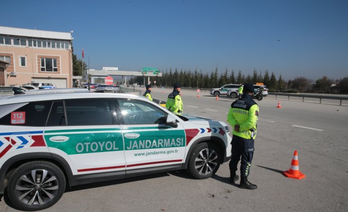 Anadolu Otoyolu'nun Bolu kesiminde trafik denetimi yapıldı