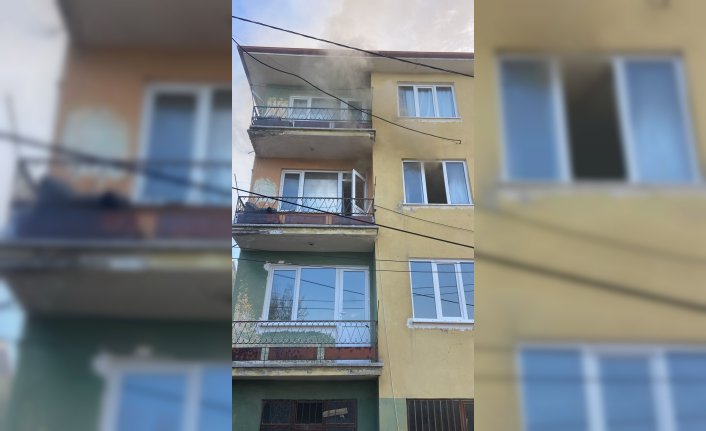 Bolu'da apartman dairesinde çıkan yangın söndürüldü