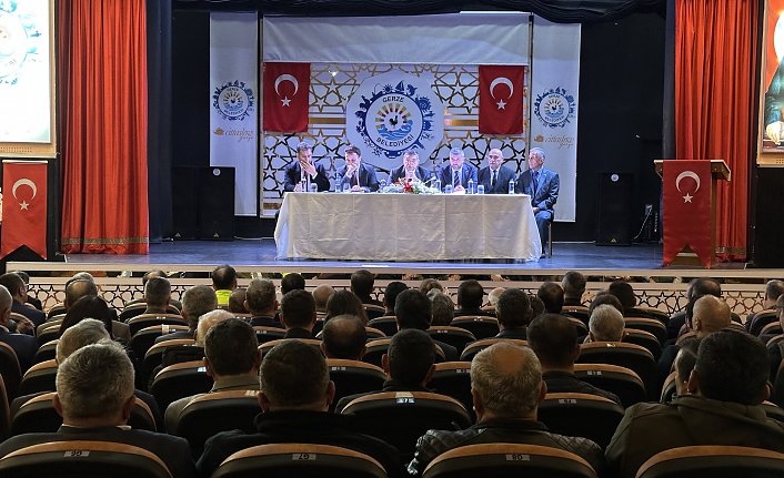 Gerze'de Muhtarlar Toplantısı yapıldı