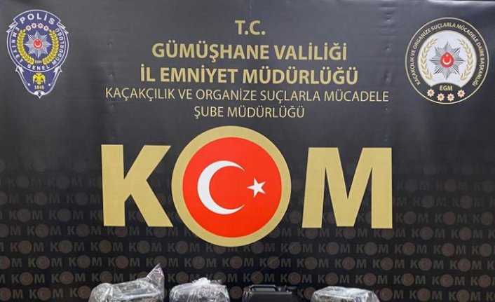 Gümüşhane'de kaçakçılık operasyonunda 2 şüpheli yakalandı