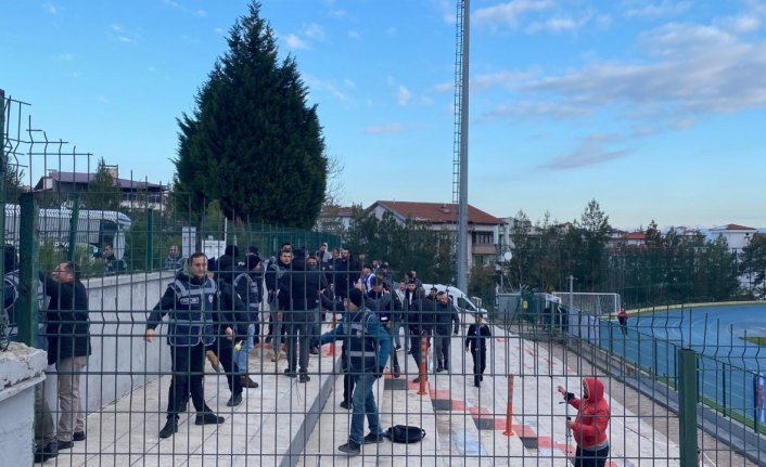 Karabük'te amatör maç sonrası gerginlik yaşandı