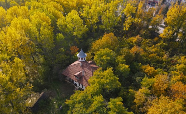 Kastamonu'da şehrin ortasında bir tutam sonbahar