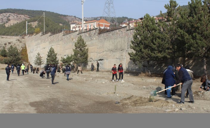 Kastamonu'nun ilçelerinde Milli Ağaçlandırma Günü'nde fidan dikildi