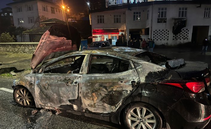 Rize'de tartıştığı kişiyi silahla yaralayıp otomobilini ateşe veren zanlı yakalandı