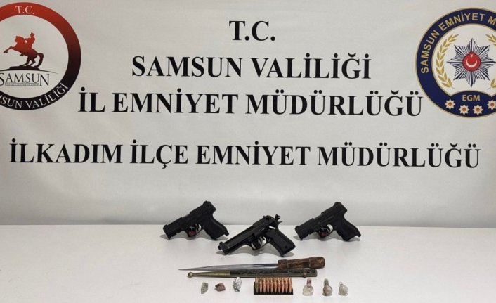 Samsun'da silah ve uyuşturucu operasyonunda 1 zanlı yakalandı