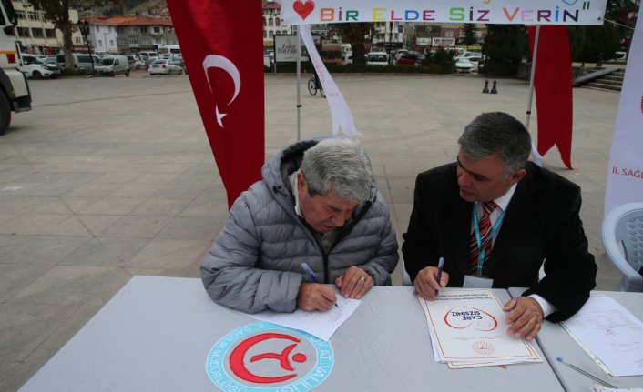 Tokat'ta organ bağışı bilgilendirme çadırı açıldı