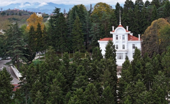 Trabzon'da Atatürk Köşkü'nde ziyaretçi yoğunluğu yaşanıyor